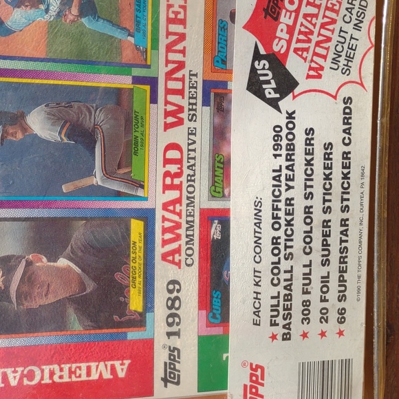 Topps Baseball Yearbook & Stickers / 1990 Complete Set - Picture 9 of 11